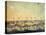 View of the Hongs at Canton with Danish, Austrian, American, Swedish, British and Dutch Factories-null-Stretched Canvas