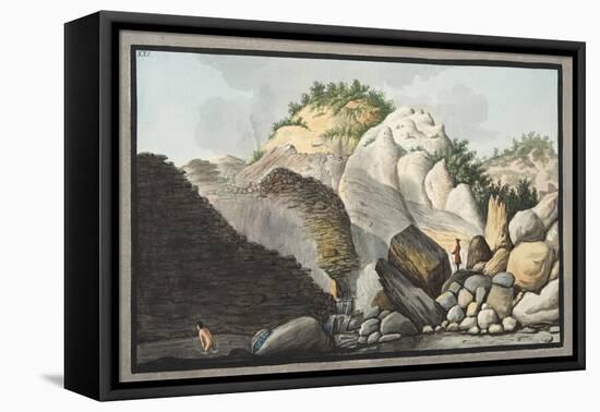 View of the Hot Spring-Pietro Fabris-Framed Stretched Canvas