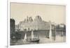 View of the Hotel De Ville and the Pont Darcole, 1915-JB Arnout-Framed Giclee Print