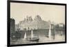 View of the Hotel De Ville and the Pont Darcole, 1915-JB Arnout-Framed Giclee Print