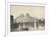 View of the Hotel De Ville and the Pont Darcole, 1915-JB Arnout-Framed Giclee Print