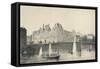 View of the Hotel De Ville and the Pont Darcole, 1915-JB Arnout-Framed Stretched Canvas