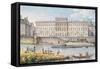 View of the Hotel Des Monnaies at the Confluence of the Two Branches of the Seine-Victor Jean Nicolle-Framed Stretched Canvas