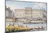 View of the Hotel Des Monnaies at the Confluence of the Two Branches of the Seine-Victor Jean Nicolle-Mounted Giclee Print