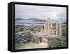 View of the House of Cleopatra-Greek-Framed Stretched Canvas
