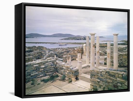 View of the House of Cleopatra-Greek-Framed Stretched Canvas