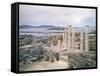 View of the House of Cleopatra-Greek-Framed Stretched Canvas