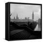 View of the Houses of Parliament as Seen Across Westminster Bridge at Dawn-Nat Farbman-Framed Stretched Canvas