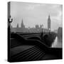 View of the Houses of Parliament as Seen Across Westminster Bridge at Dawn-Nat Farbman-Stretched Canvas