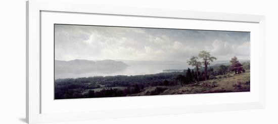 View of the Hudson Looking Across the Tappanzee-Albert Bierstadt-Framed Giclee Print