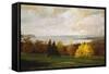 View of the Hudson Near Hastings, 1895-Jasper Francis Cropsey-Framed Stretched Canvas