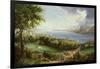 View of the Hudson River from Near Sing Sing, New York, C.1850-Robert The Younger Havell-Framed Giclee Print