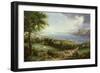 View of the Hudson River from Near Sing Sing, New York, C.1850-Robert The Younger Havell-Framed Giclee Print