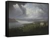 View of the Hudson River from Tarrytown Heights-Robert The Younger Havell-Framed Stretched Canvas