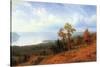 View of The Hudson River Valley-Albert Bierstadt-Stretched Canvas