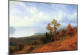 View of the Hudson River Valley-Albert Bierstadt-Mounted Art Print