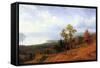 View of The Hudson River Valley-Albert Bierstadt-Framed Stretched Canvas