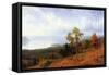 View of The Hudson River Valley-Albert Bierstadt-Framed Stretched Canvas