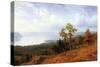 View of The Hudson River Valley-Albert Bierstadt-Stretched Canvas