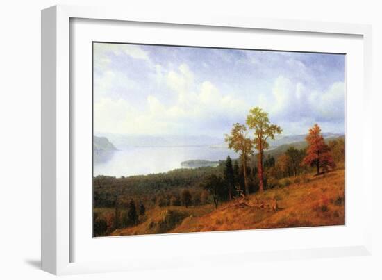 View of The Hudson River Valley-Albert Bierstadt-Framed Art Print