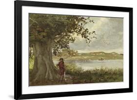 View of the Hunenschans by the Uddelermeer, Gelderland, Netherlands-Willem II Steelink-Framed Giclee Print