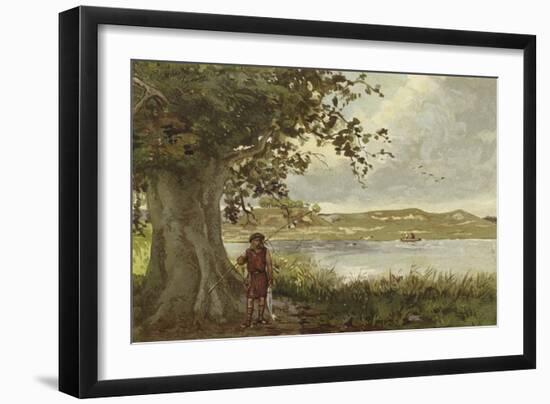 View of the Hunenschans by the Uddelermeer, Gelderland, Netherlands-Willem II Steelink-Framed Giclee Print