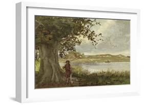 View of the Hunenschans by the Uddelermeer, Gelderland, Netherlands-Willem II Steelink-Framed Giclee Print