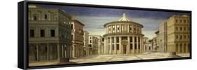 View of the Ideal City-Luciano Laurana-Framed Stretched Canvas