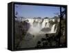 View of the Iguassu Falls From the Argentinian Side, Argentina, South America-Olivier Goujon-Framed Stretched Canvas