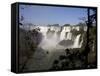 View of the Iguassu Falls From the Argentinian Side, Argentina, South America-Olivier Goujon-Framed Stretched Canvas