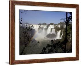 View of the Iguassu Falls From the Argentinian Side, Argentina, South America-Olivier Goujon-Framed Photographic Print