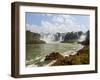 View of the Iguazu Falls, UNESCO World Heritage Site, Puerto Iguazu, Misiones, Argentina, South Ame-Karol Kozlowski-Framed Photographic Print