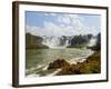 View of the Iguazu Falls, UNESCO World Heritage Site, Puerto Iguazu, Misiones, Argentina, South Ame-Karol Kozlowski-Framed Photographic Print