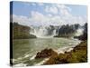 View of the Iguazu Falls, UNESCO World Heritage Site, Puerto Iguazu, Misiones, Argentina, South Ame-Karol Kozlowski-Stretched Canvas