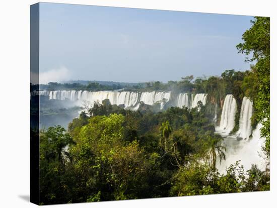 View of the Iguazu Falls, UNESCO World Heritage Site, Puerto Iguazu, Misiones, Argentina, South Ame-Karol Kozlowski-Stretched Canvas