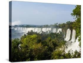 View of the Iguazu Falls, UNESCO World Heritage Site, Puerto Iguazu, Misiones, Argentina, South Ame-Karol Kozlowski-Stretched Canvas