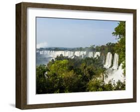 View of the Iguazu Falls, UNESCO World Heritage Site, Puerto Iguazu, Misiones, Argentina, South Ame-Karol Kozlowski-Framed Photographic Print