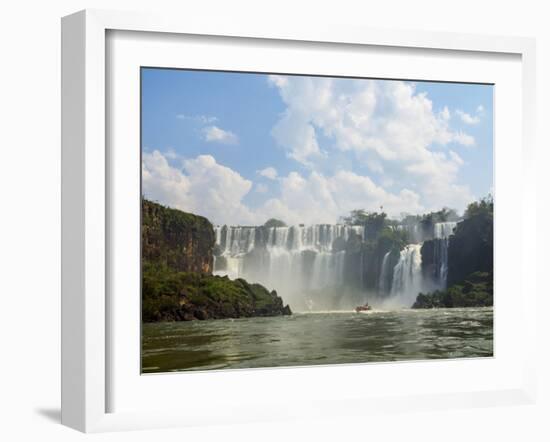 View of the Iguazu Falls, UNESCO World Heritage Site, Puerto Iguazu, Misiones, Argentina, South Ame-Karol Kozlowski-Framed Photographic Print