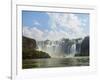 View of the Iguazu Falls, UNESCO World Heritage Site, Puerto Iguazu, Misiones, Argentina, South Ame-Karol Kozlowski-Framed Photographic Print