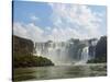 View of the Iguazu Falls, UNESCO World Heritage Site, Puerto Iguazu, Misiones, Argentina, South Ame-Karol Kozlowski-Stretched Canvas