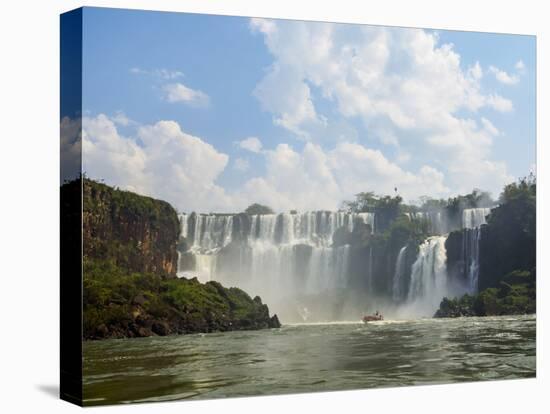 View of the Iguazu Falls, UNESCO World Heritage Site, Puerto Iguazu, Misiones, Argentina, South Ame-Karol Kozlowski-Stretched Canvas