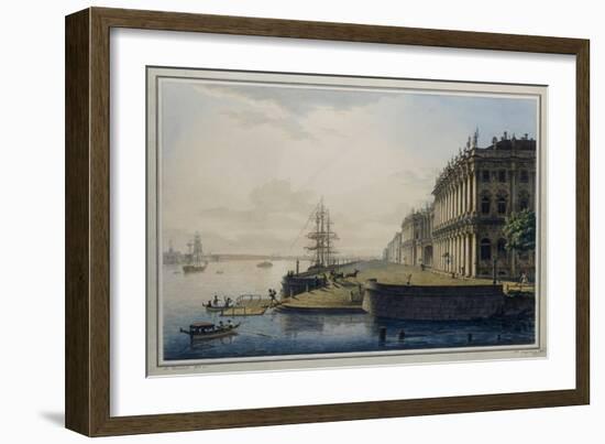 View of the Iimperial Winter Palace, 1818-Maksim Nikiforovich VorobOev-Framed Giclee Print