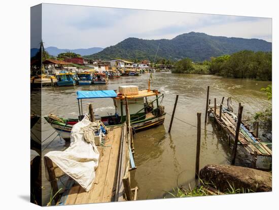 View of the Ilha dos Pescadores, Ubatuba, State of Sao Paulo, Brazil, South America-Karol Kozlowski-Stretched Canvas