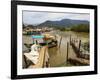 View of the Ilha dos Pescadores, Ubatuba, State of Sao Paulo, Brazil, South America-Karol Kozlowski-Framed Photographic Print