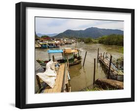 View of the Ilha dos Pescadores, Ubatuba, State of Sao Paulo, Brazil, South America-Karol Kozlowski-Framed Photographic Print