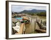 View of the Ilha dos Pescadores, Ubatuba, State of Sao Paulo, Brazil, South America-Karol Kozlowski-Framed Photographic Print