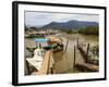 View of the Ilha dos Pescadores, Ubatuba, State of Sao Paulo, Brazil, South America-Karol Kozlowski-Framed Photographic Print