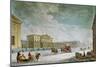 View of the Imperial Bank and the Shops at St. Petersburg-Mornay-Mounted Giclee Print