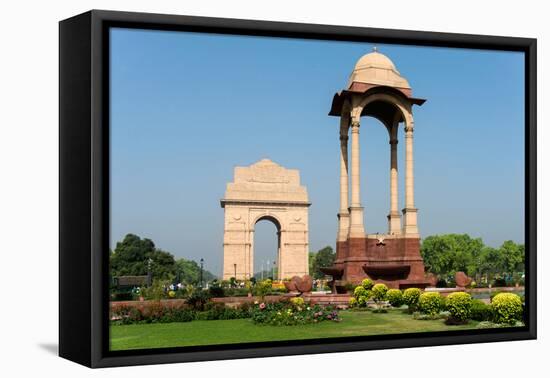 View of the India Gate, New Delhi, India-null-Framed Stretched Canvas