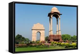 View of the India Gate, New Delhi, India-null-Framed Stretched Canvas